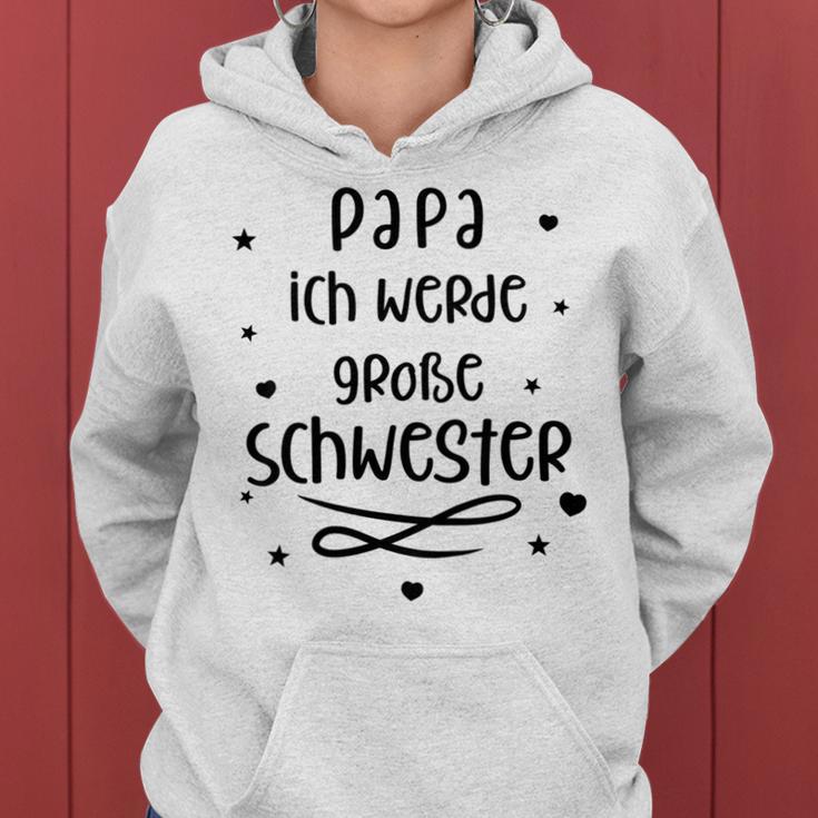 Children's Papa Ich Werde Große Schwester Kapuzenpullover für Damen