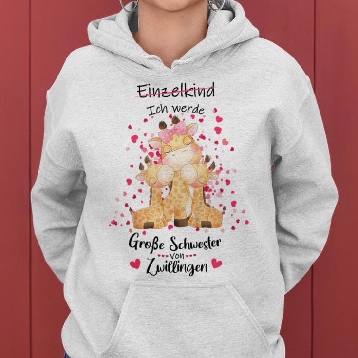 Children's Singlekind Ich Werde Große Schwesteron Zwillingen Kapuzenpullover für Damen