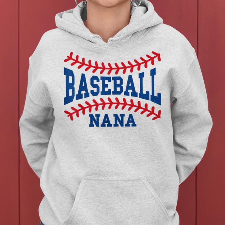 Cute Baseball Nana Laces Little League Grandma Women's Women Hoodie