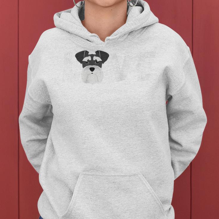 Dog Mum Dog Pad Miniature Schnauzer Dog Pet Raglan Kapuzenpullover für Damen