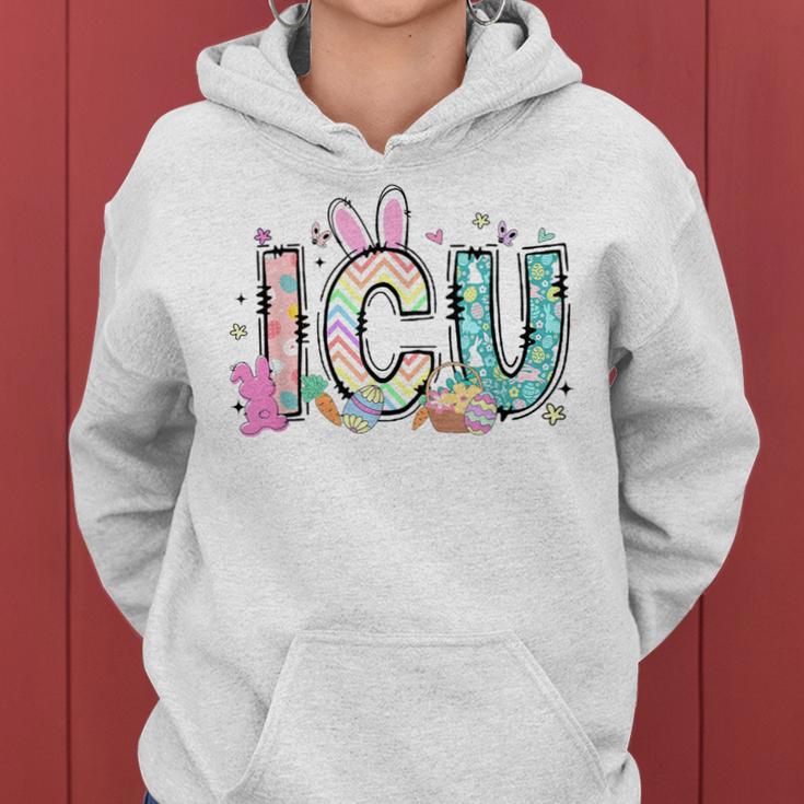 Easter Icu Nurse Bunny Spring Intensive Care Unit Nurse Women Hoodie