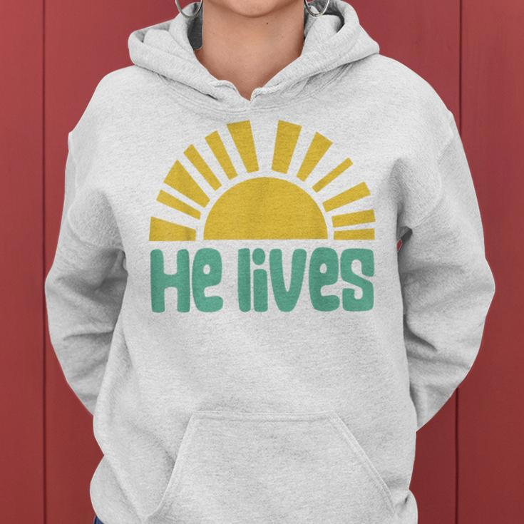 Easter He Lives Christian Family Matching Easter Toddler Women Hoodie