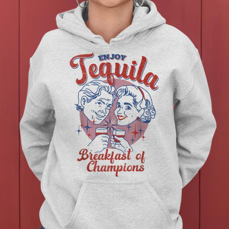 Enjoys Tequila The Breakfasts Of Championss Vintage Women Hoodie