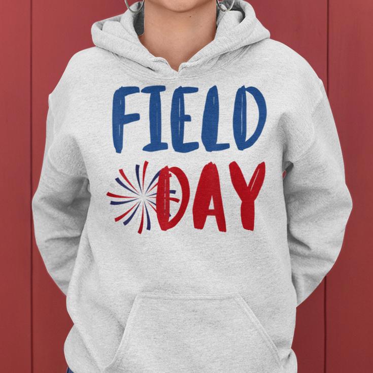 Field Day Red White And Blue Student Teacher Women Hoodie