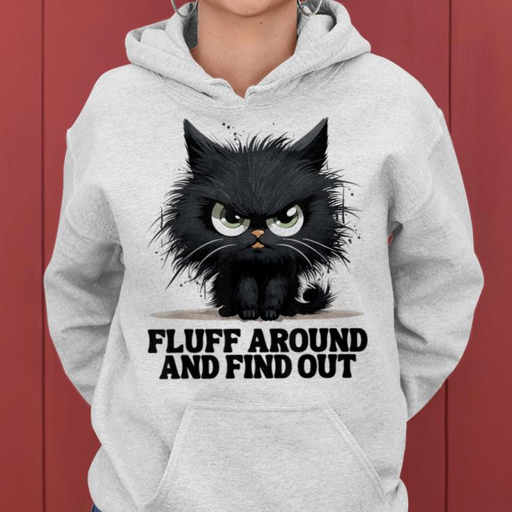 Angry Cat Fluff Around And Find Out Men Women Hoodie