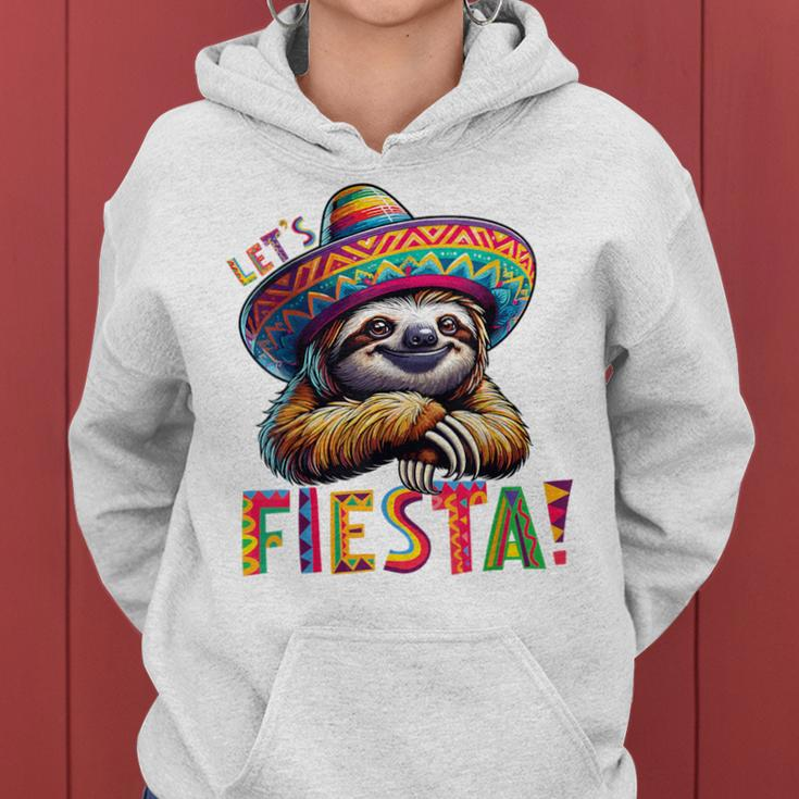 Let's Fiesta Sloth Cinco De Mayo Fiesta Mexican Women Hoodie