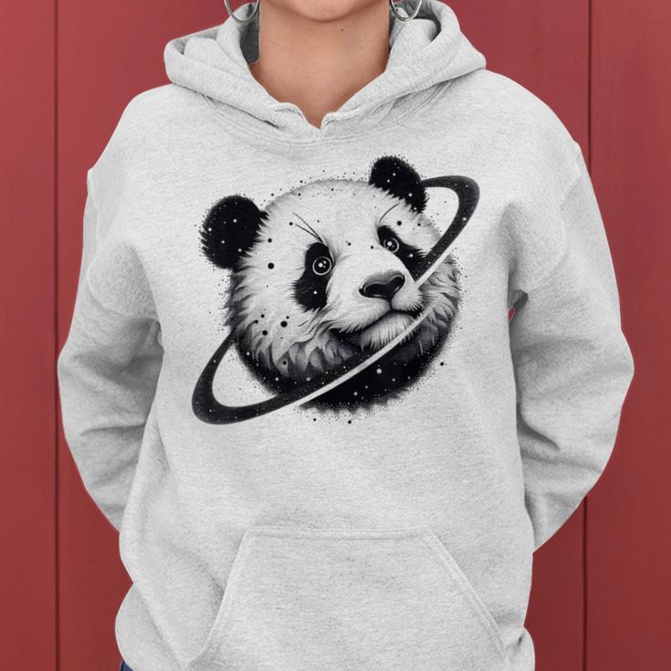 Panda Moon Raccoon Face Panda Raccoon Lover Possum Women Hoodie