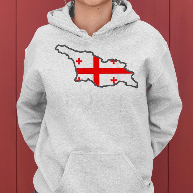 Georgien Flagge Frauen Georgian Flag Kinder Männer Georgien Kapuzenpullover für Damen