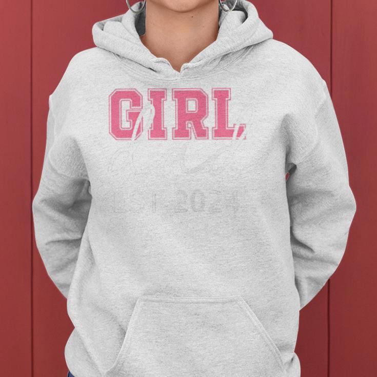 Girl Dad Fathers Day Daddy And Daughter Baby Expect Women Hoodie