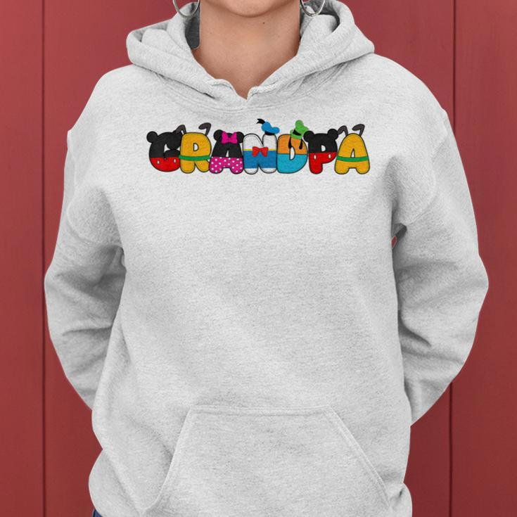 Grandpa Of The Birthday Girl Mouse Family Matching Women Hoodie