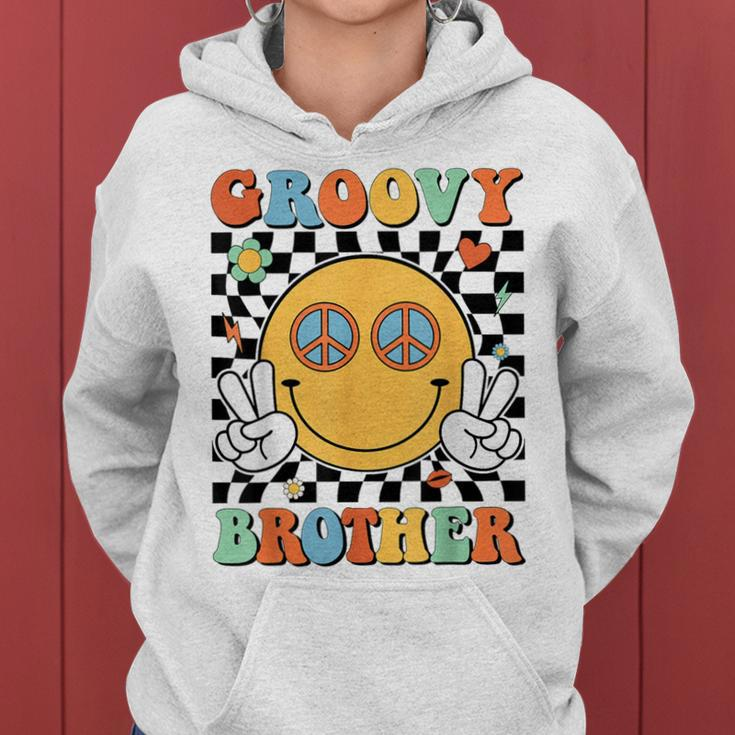 Groovy Brother Matching Family 70S 80S Retro Hippie Costume Women Hoodie