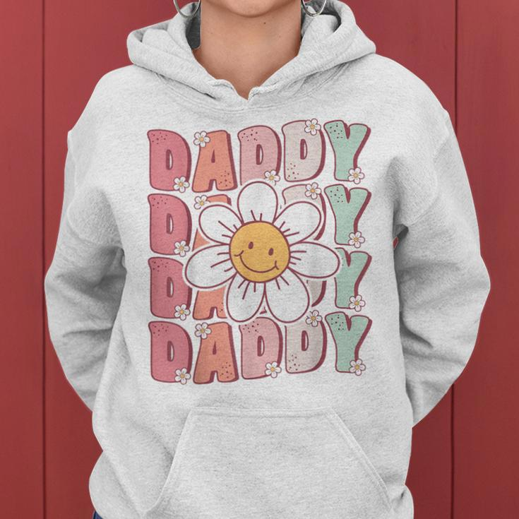 Groovy Daddy Matching Family Birthday Party Daisy Flower Women Hoodie