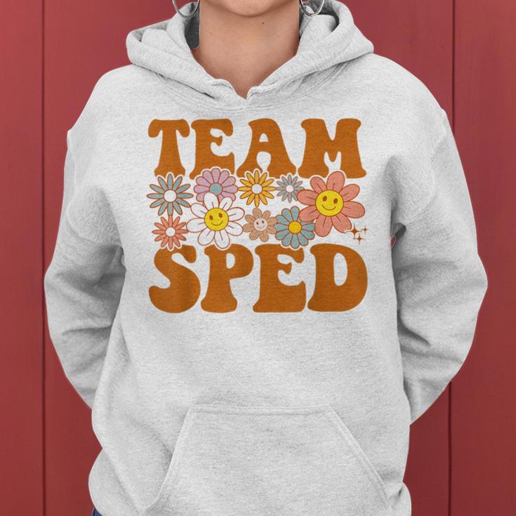 Groovy Squad Team Sped Retro Special Education Ed Teacher Women Hoodie