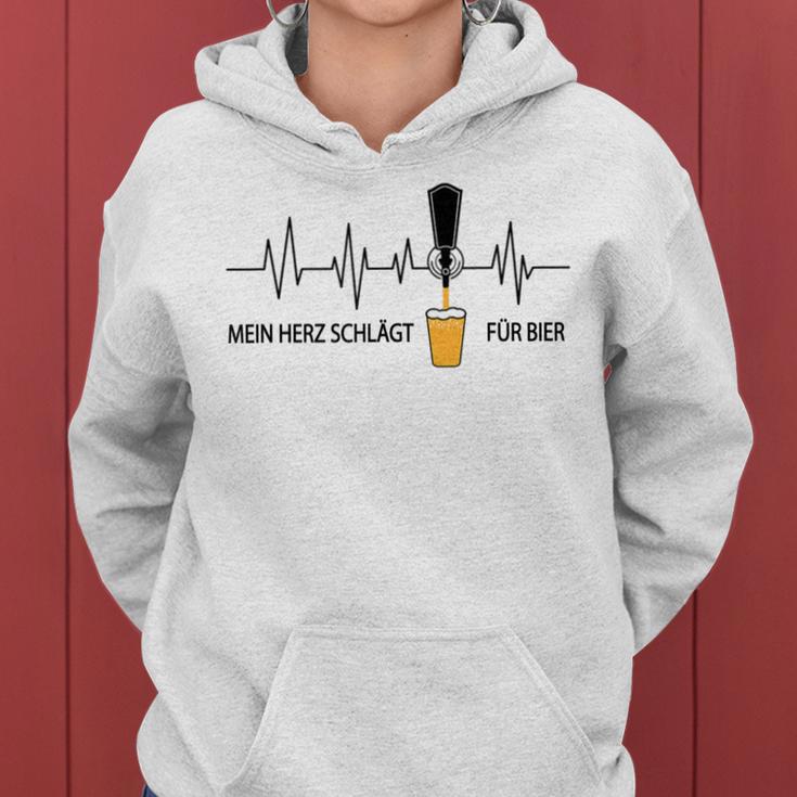 Heartbeat Beer Drinking Jga Kapuzenpullover für Damen