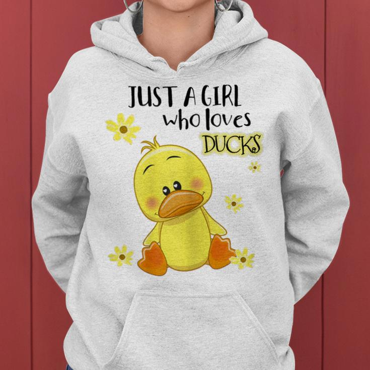 Just A Girl Who Loves Ducks Women Hoodie
