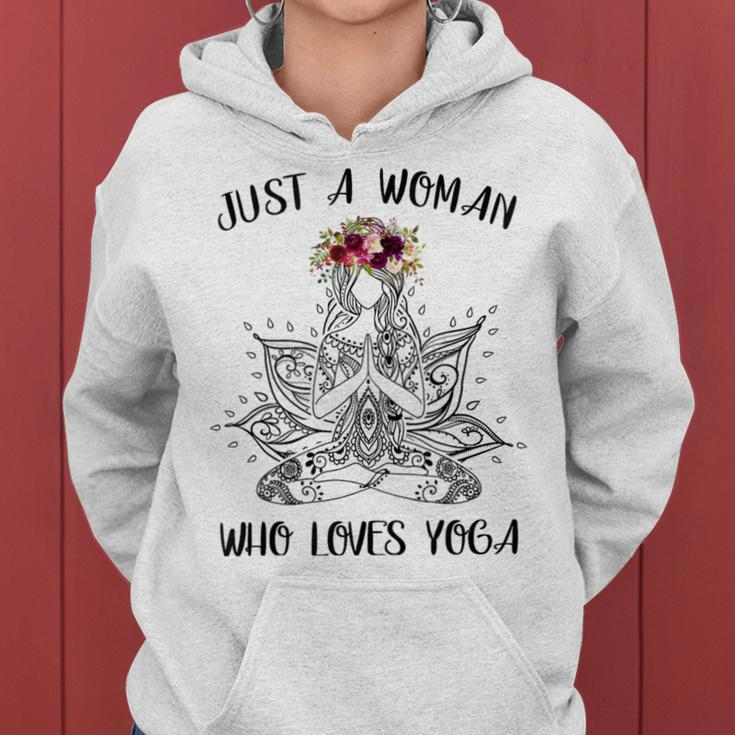 Just A Who Love Yoga Vintage For Womens Women Hoodie