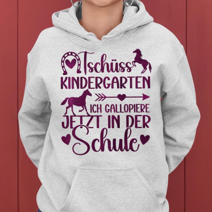 Kinder Schulkind 2024 Mädchen Pferd Einschulung 2024 Mädchen Kapuzenpullover für Damen