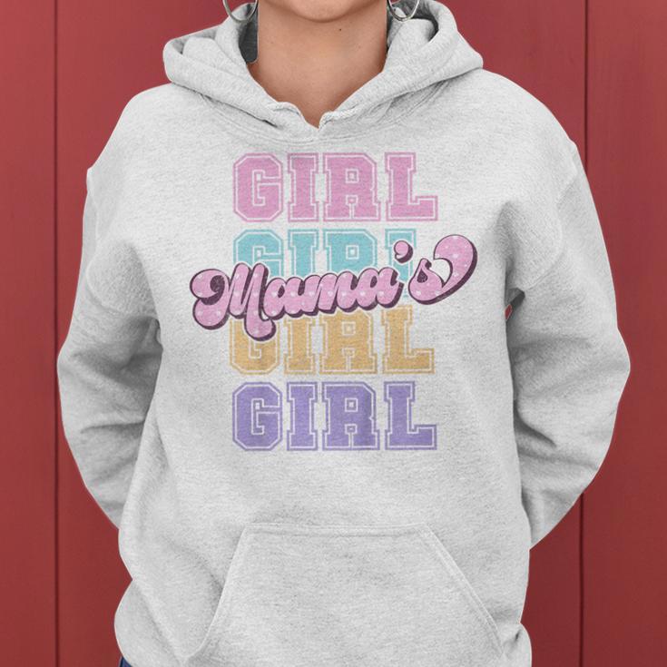 Kinder Süßes Pastellfarbenes Mama's Girl Passend Zu Groovy Mommy And Me Kapuzenpullover für Damen