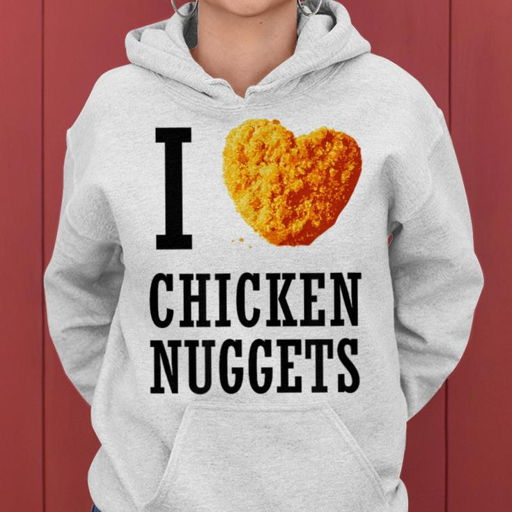 I Love Chicken Nuggets Heart 1 Women Hoodie