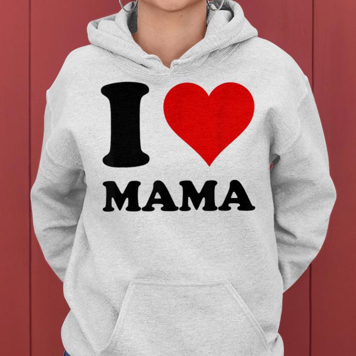 I Love Mama Kapuzenpullover für Damen