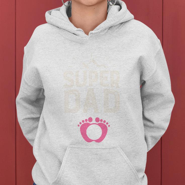 Lustiger Papa Papa Zu Mädchen Be Soon To Be Dad Est2024 Kapuzenpullover für Damen