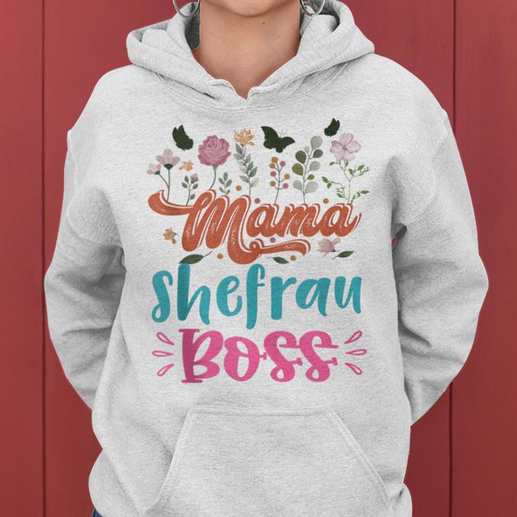 Mama Ehefrau Boss Mit Spruch Lustig Muttertag Kapuzenpullover für Damen