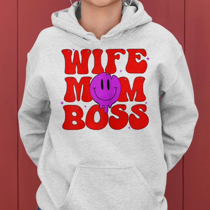 Mama Frau Boss Unschlagbar Mutterschaft Mama Leben Kapuzenpullover für Damen