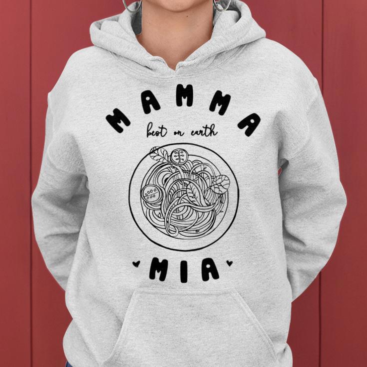 Mamma Mia Best Mum Ever Spaghetti Italian Noodles Love Kapuzenpullover für Damen