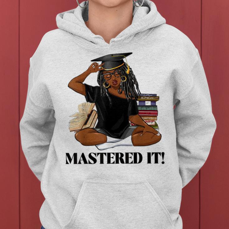 Mastered It Black Girl Magic Graduate Blm Melanin Senior Women Hoodie