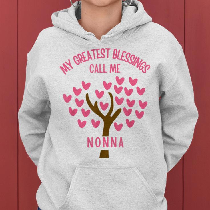 Mis Mayores Bendiciones Me Llaman Nonna Sudadera con capucha para mujer