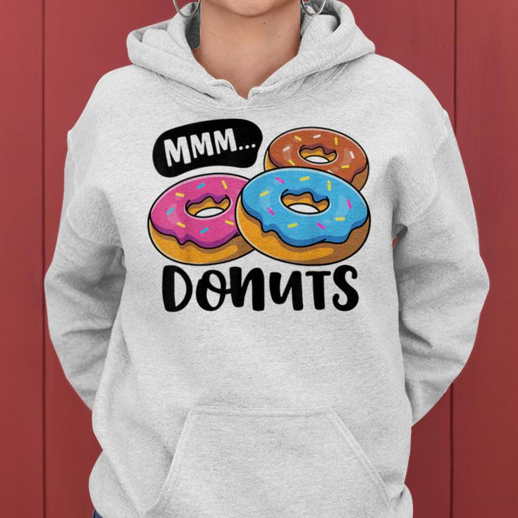Mmm Donuts Donut Lover Girls Doughnut Squad Food Women Hoodie