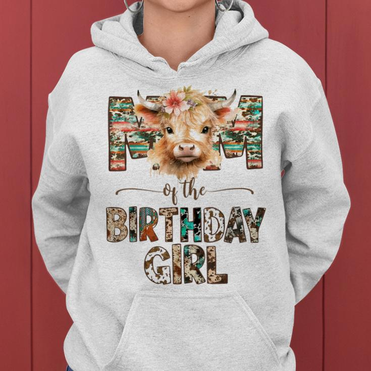 Mom And Dad Birthday Girl Cow Family Party Decorations Women Hoodie
