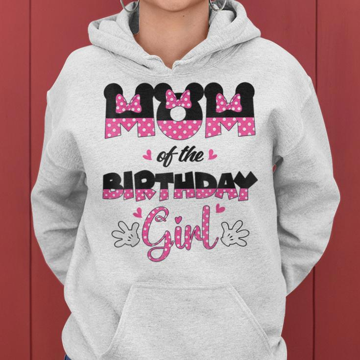 Mom And Dad Birthday Girl Mouse Family Matching Women Hoodie