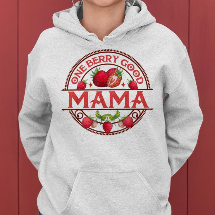 Mother’S Day Strawberry Mom Motherhood One Berry Good Mama Women Hoodie
