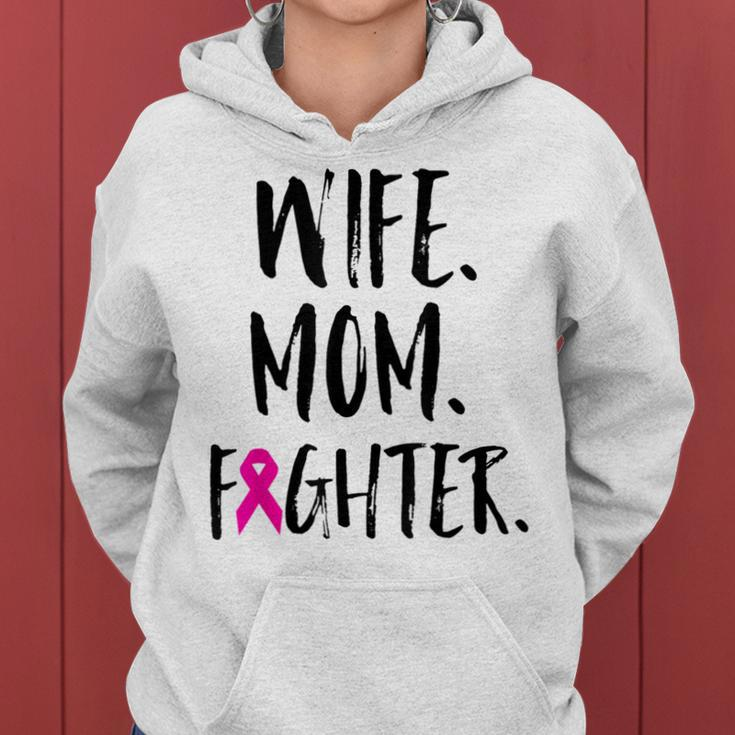 Mother's Day Wife Mom Fighter Breast Cancer Awareness Women Hoodie