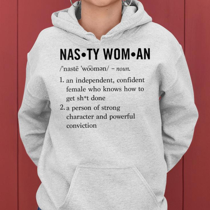 Nasty Woman Dictionary Definition Cute Feminist Women Hoodie