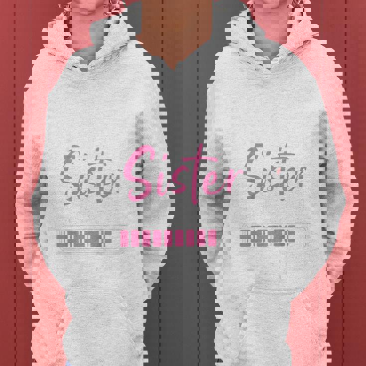 Niños Big Sister Loading 2024 Promocionado A Hermana Mayor 2024 Sudadera con capucha para mujer