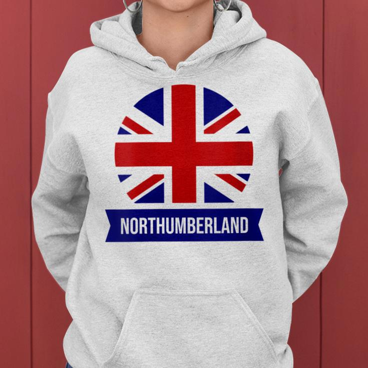 Northumberland English County Name Union Jack Flag Women Hoodie