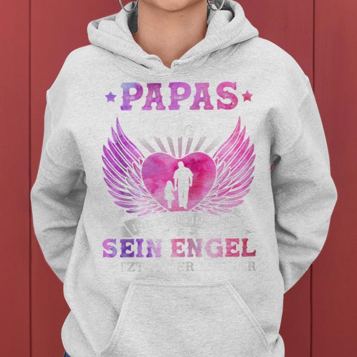 Papas Girl Ich War Einmal Sein Angel Jetzt Ist Er Meiner Hooded Jacket S Kapuzenpullover für Damen