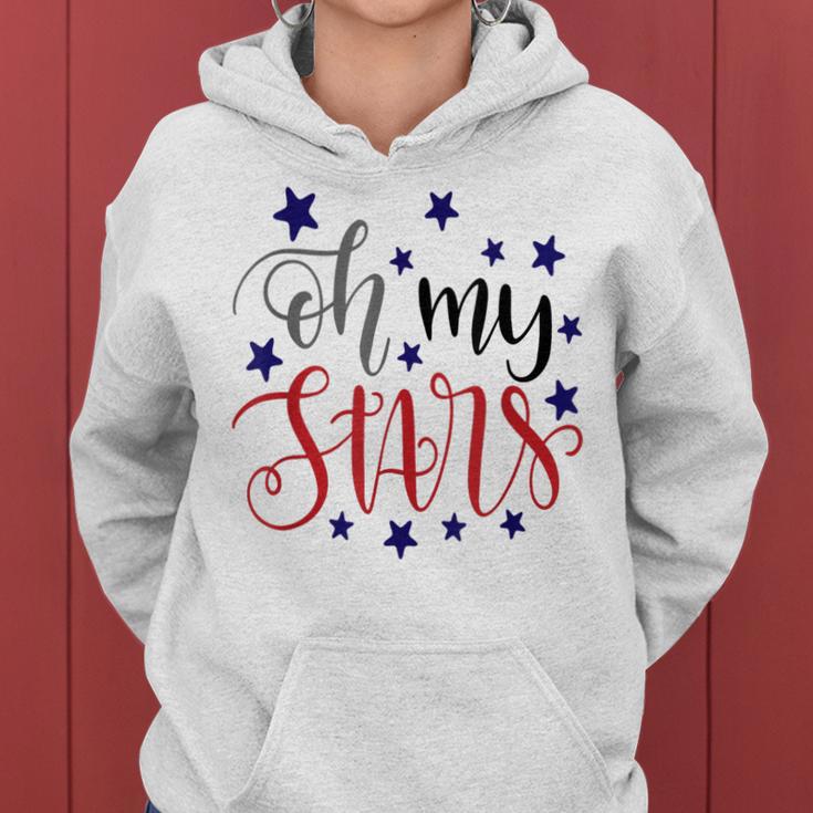 Patriotic Mom July 4Th America Usa Oh My Stars Women Women Hoodie