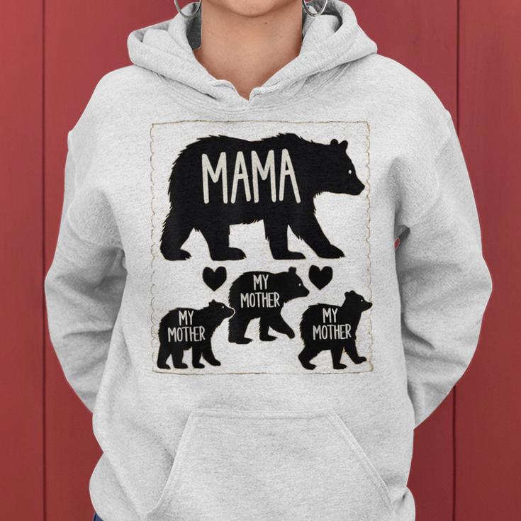 Personalisierte Mama Bär Und Kinder Bär Mama Muttertag Kapuzenpullover für Damen