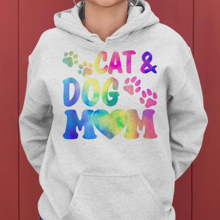 Pet Cat Mom Dog Mom Mother's Day Fur Mama Mommy Pet Lover Women Hoodie