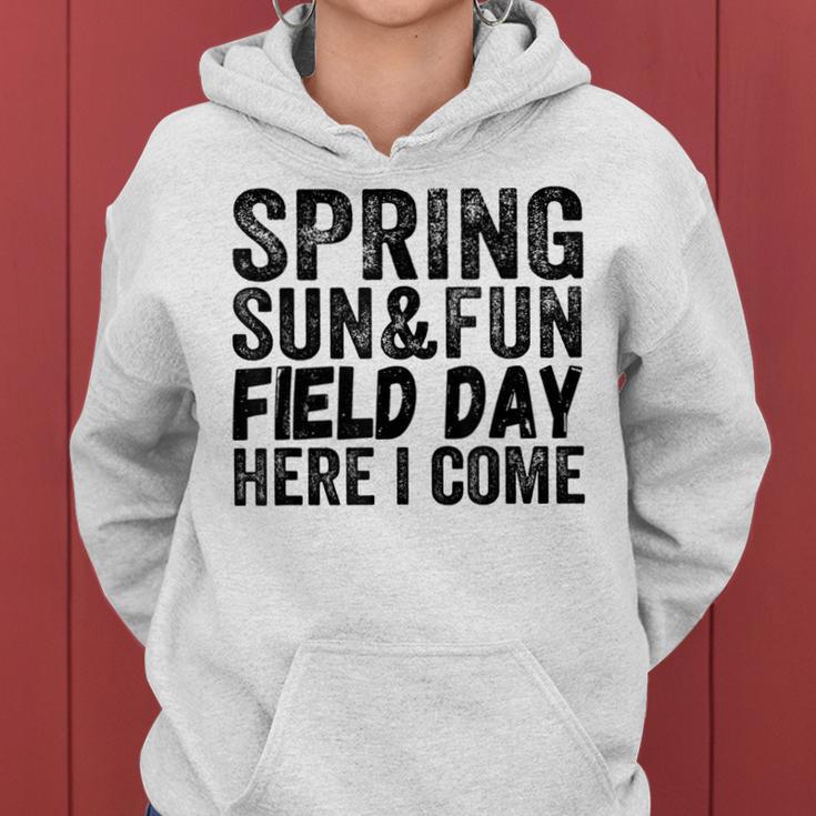 Pink Spring Fun Quote For And Teachers For Field Day Women Hoodie