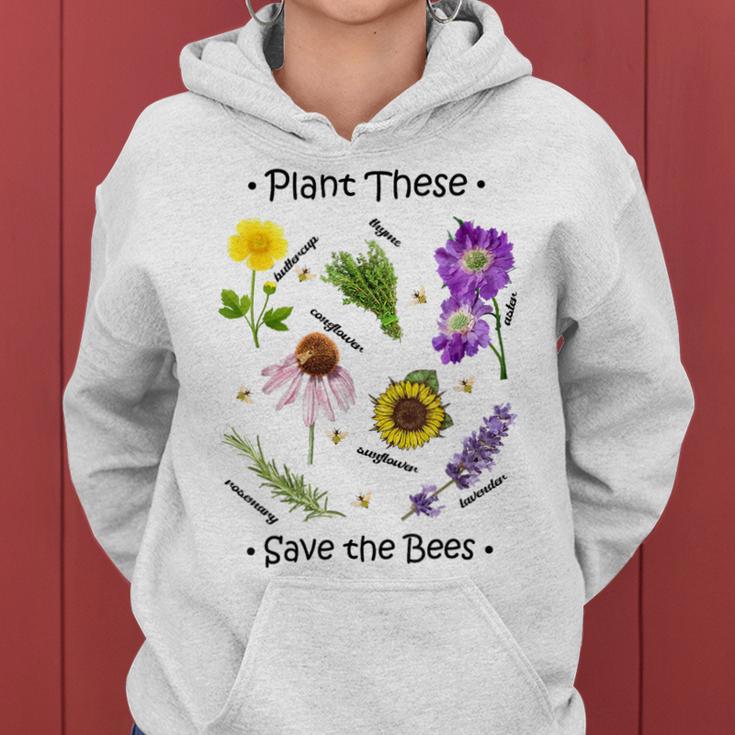 Plant These Save The Bees Bee Women Hoodie