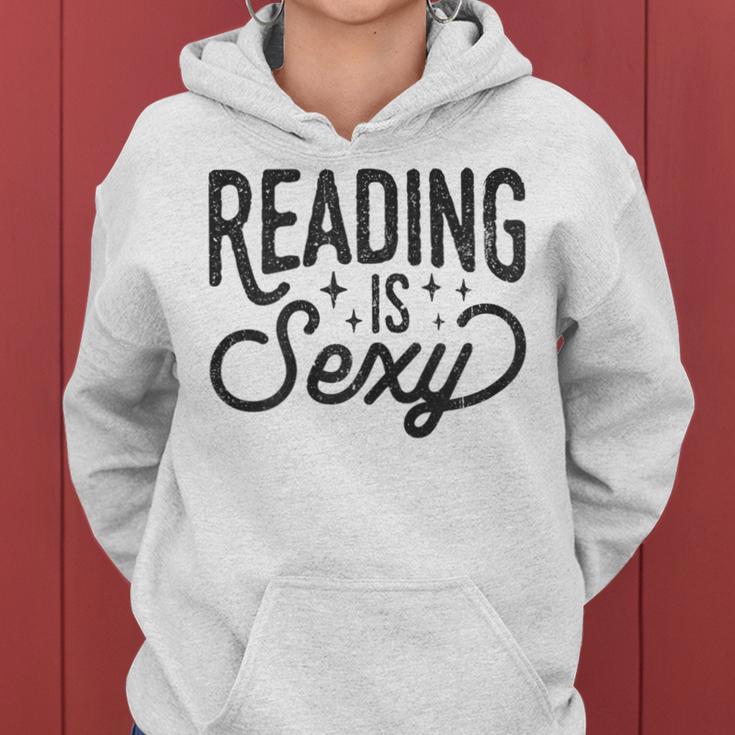 Reading Is Sexy Reading Reader Books Bookworm Library Women Hoodie