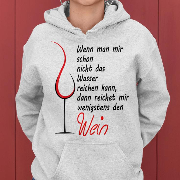 Reichet Mir Den Wein Set Wine Glasses S Kapuzenpullover für Damen