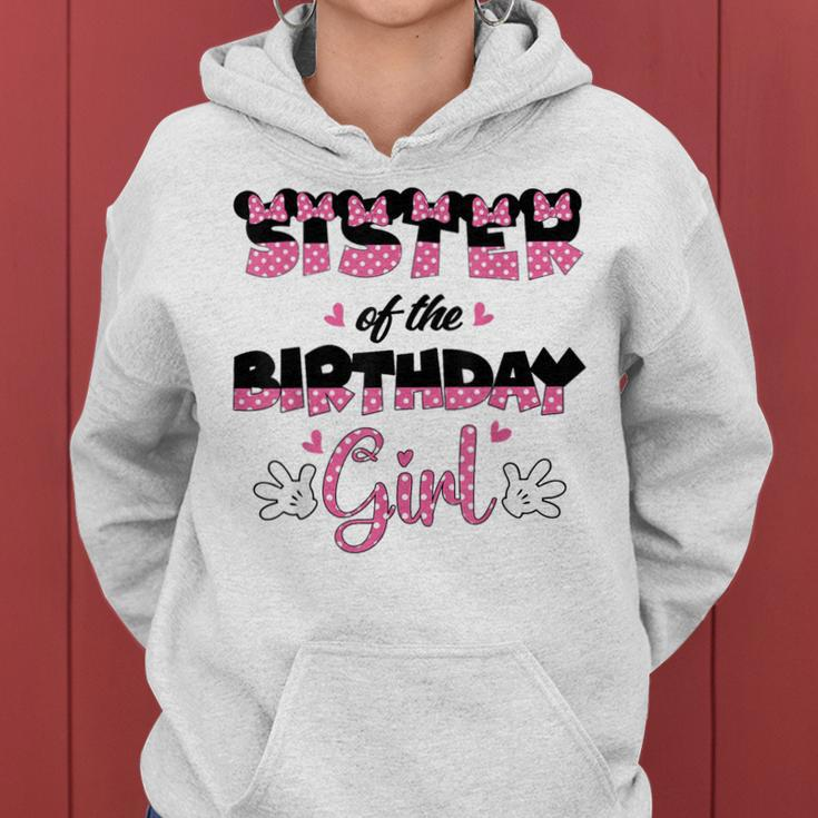 Sister Of The Birthday Girl Mouse Family Matching Women Hoodie
