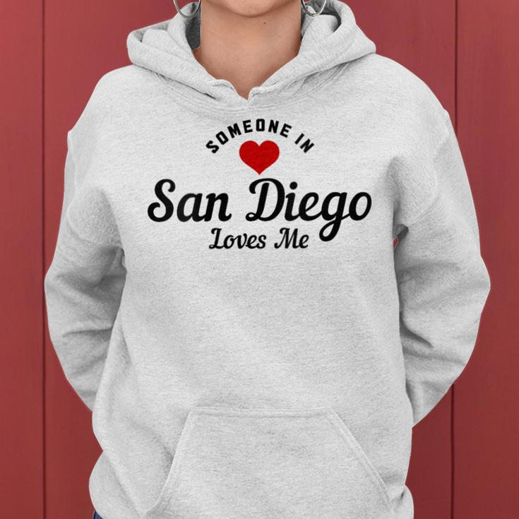 Someone In San Diego California Loves Me Pride Vintage Women Hoodie