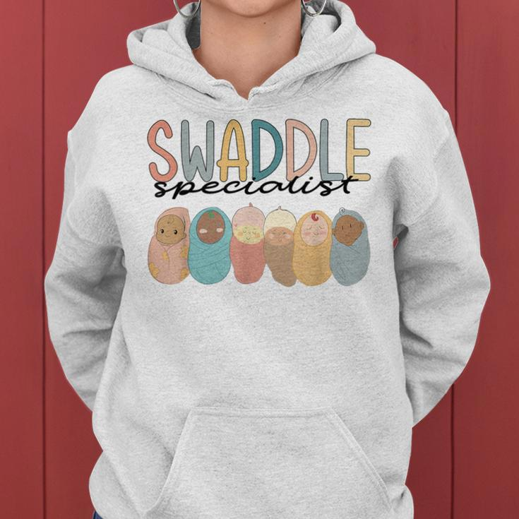 Swaddle Specialist Labor And Delivery Nicu Nurse Registered Women Hoodie