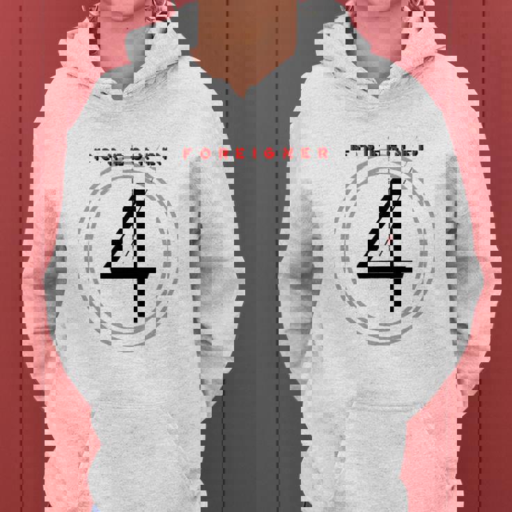 Sweat à capuche femme Foreigner 4, Design Album Rock pour Fans